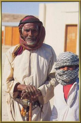 Großvater und Enkel in Jemen